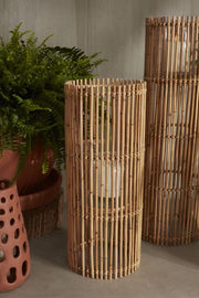 Brio Wood Woven Lantern Shade/Plant Stand By Accent Decor- 2 Sizes | Lanterns | Modishstore - 2