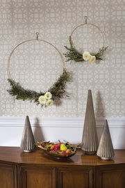 Ring Brass Wreath Set Of 4 By Accent Decor | Garland & Wreath | Modishstore - 1