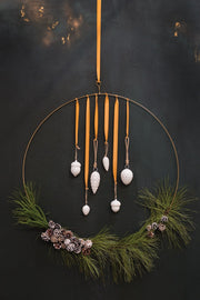 Ring Brass Wreath Set Of 4 By Accent Decor | Garland & Wreath | Modishstore - 8