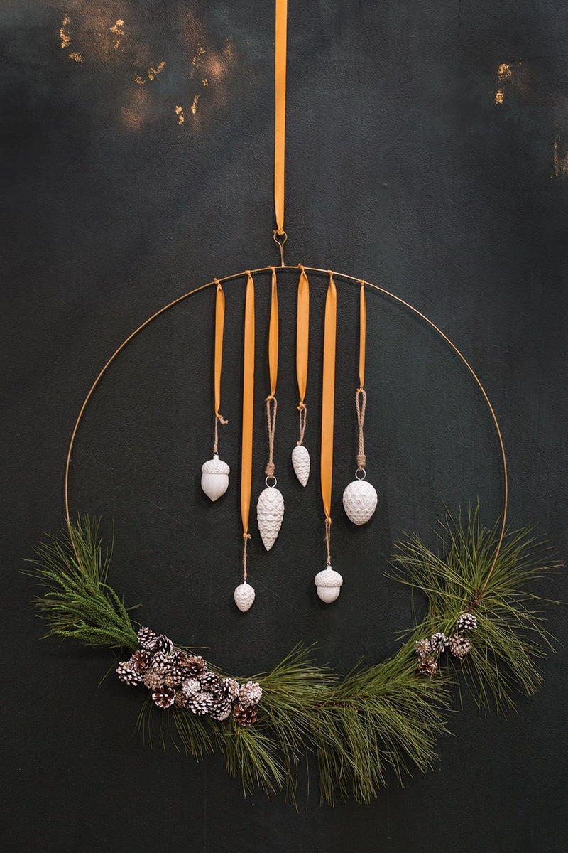 Ring Brass Wreath Set Of 4 By Accent Decor | Garland & Wreath | Modishstore - 8