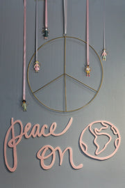 Peace Brass Wreath Set Of 4 by Accent Decor | Garland & Wreath | Modishstore - 3