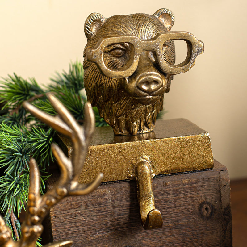 Eric + Eloise Bronzed Aluminum Stocking Holders