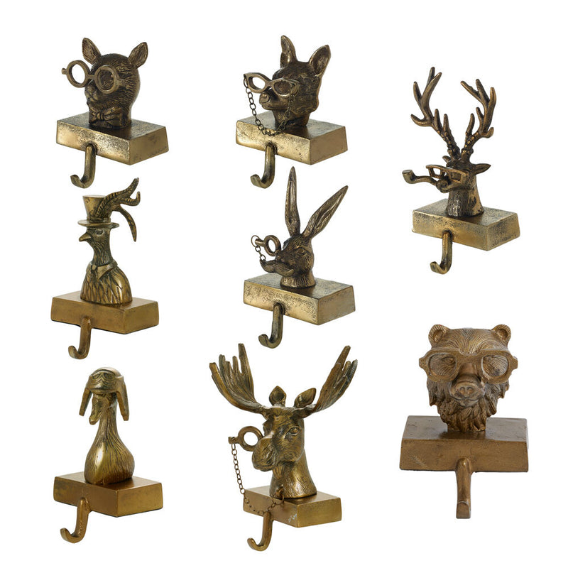 Eric + Eloise Bronzed Aluminum Stocking Holders
