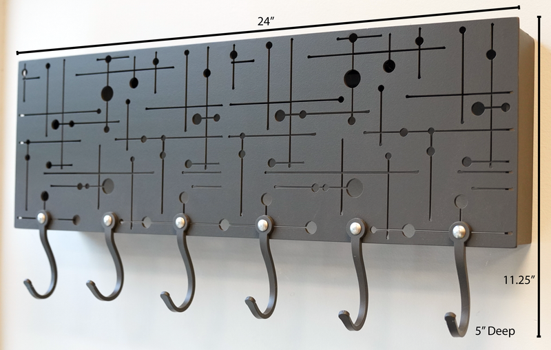 Mid-Century Pattern Wall Rack