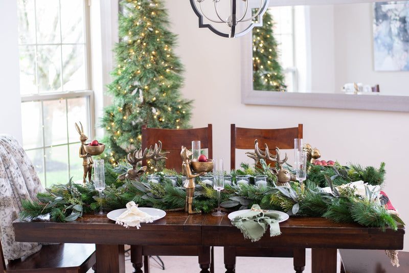 Eric + Eloise Bronzed Aluminum Serving Dish Standing Bookends Collection