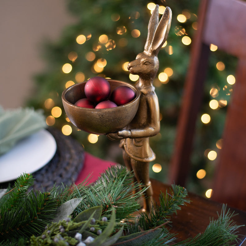 Eric + Eloise Bronzed Aluminum Serving Dish Standing Bookends Collection