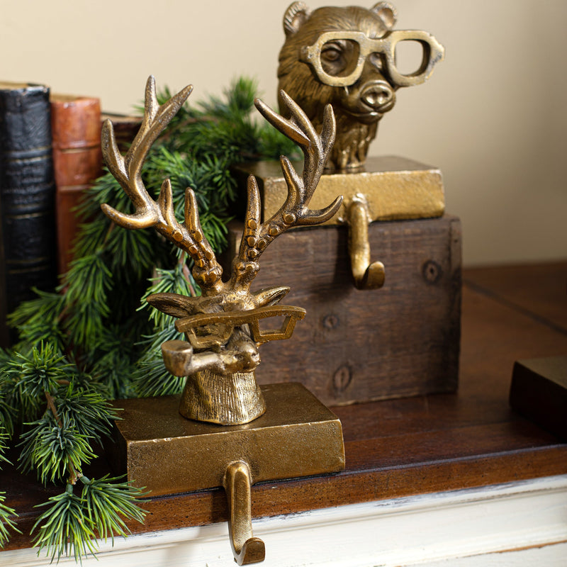 Eric + Eloise Bronzed Aluminum Stocking Holders
