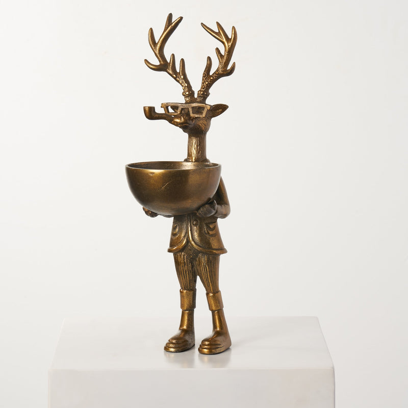 Eric + Eloise Bronzed Aluminum Serving Dish Standing Bookends Collection