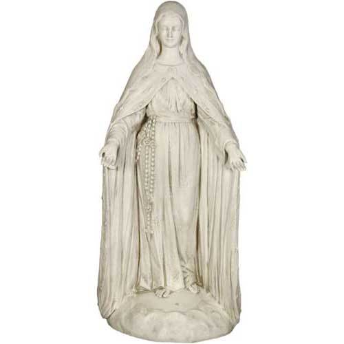 Mary Of The Rosary with Lace 4 Outdoor/Indoor Statue