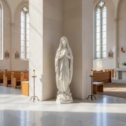 Our Lady of Lourdes Religious Statue (71 - Inch) Side Angle