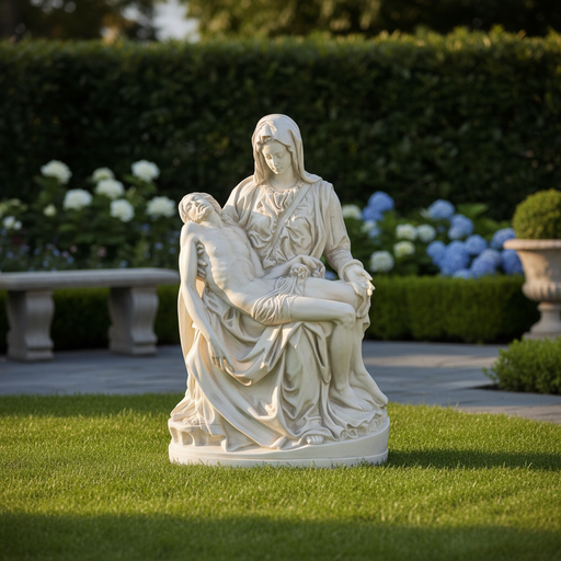 Pieta Statue Bf (41 - Inch) Side Angle
