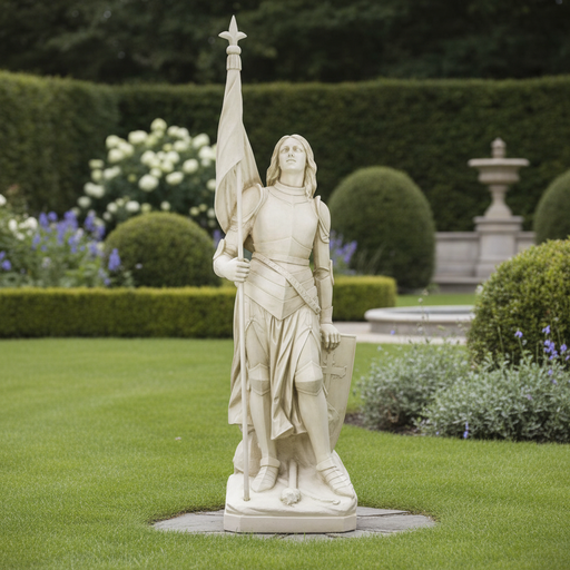 Saint Joan of Arc Religious Statue (93 - Inch) Side Angle