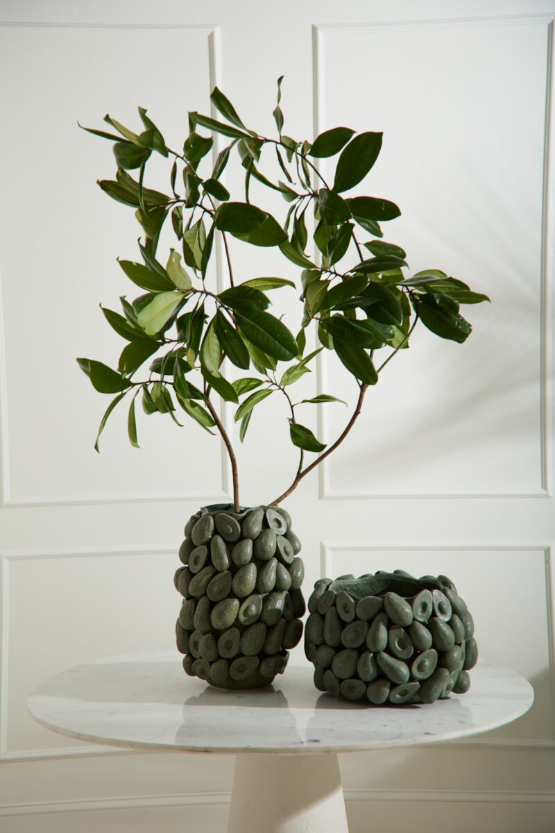 Layered Avocado Vase