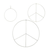 Peace Brass Wreath Set Of 4 by Accent Decor | Garland & Wreath | Modishstore - 7