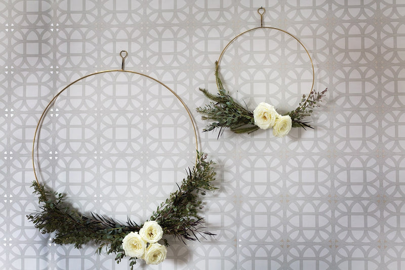 Ring Brass Wreath Set Of 4 By Accent Decor | Garland & Wreath | Modishstore - 11