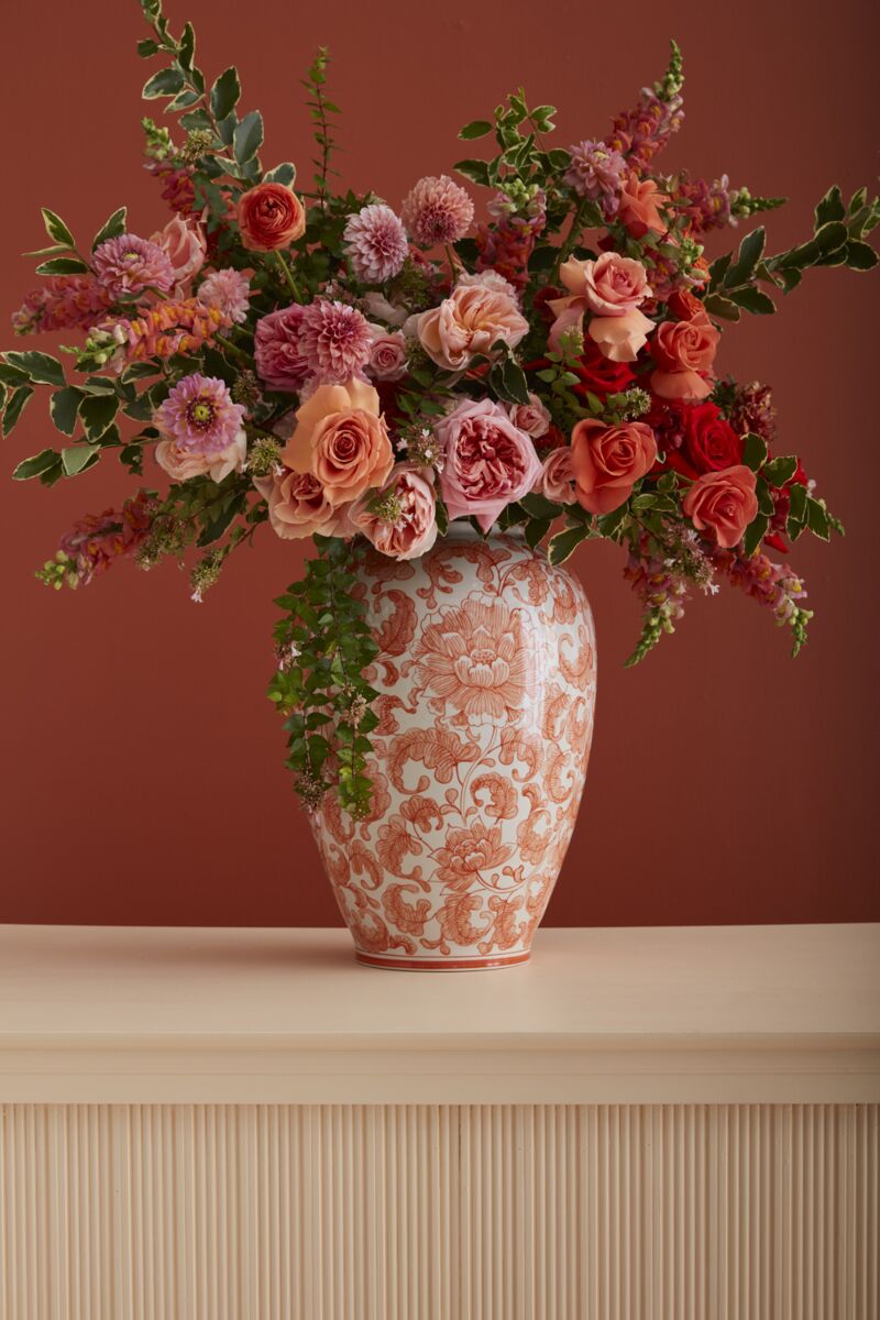 Coral Elodie Vase