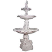 Large Dolphin Fountain (101 - Inch) Side View
