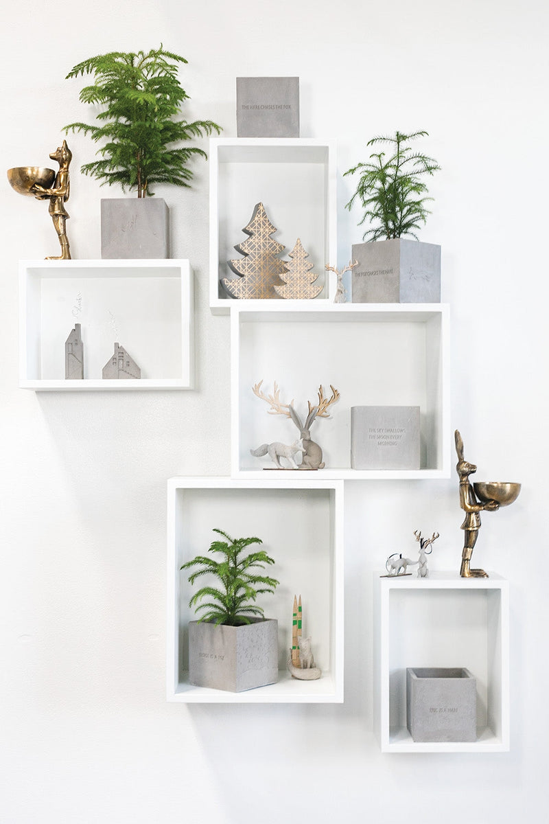 Eric + Eloise Bronzed Aluminum Serving Dish Standing Bookends Collection