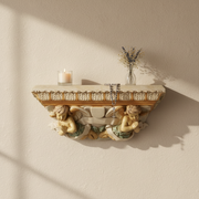 Cherub Shelf Religious Scene Statue (43 - Inch) Side Angle