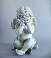 Peekaboo Cherub Statue (Peekaboo) Side View