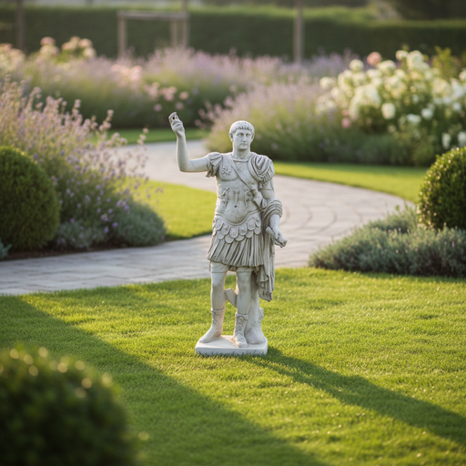 Caesar Augustus Statue (83 - Inch) Side Angle