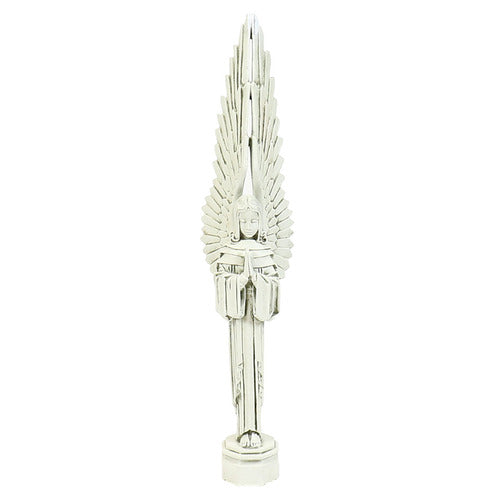 Tall Wings Art Deco angel figurine with hands together in prayer.