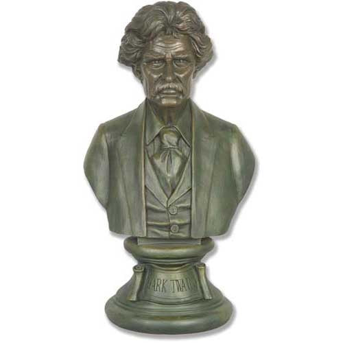 Bust of a distinguished man in classical old world European style with ornate detailing and Renaissance-inspired features on pedestal.