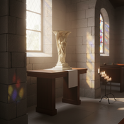 Pair Of Classical Angel Pedestals Outdoor Statue (38 - Inch) Side Angle