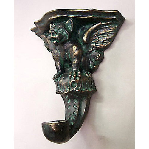 Gargoyle Bracket w/Sconce Outdoor/Indoor Statue