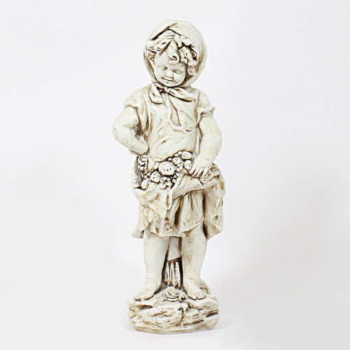 Peasant Girl Statue (16 - Inch) Side Angle