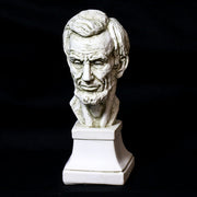 Classical bust sculpture with detailed facial features and beard, set on a square pedestal in Renaissance-inspired style. Different Angle