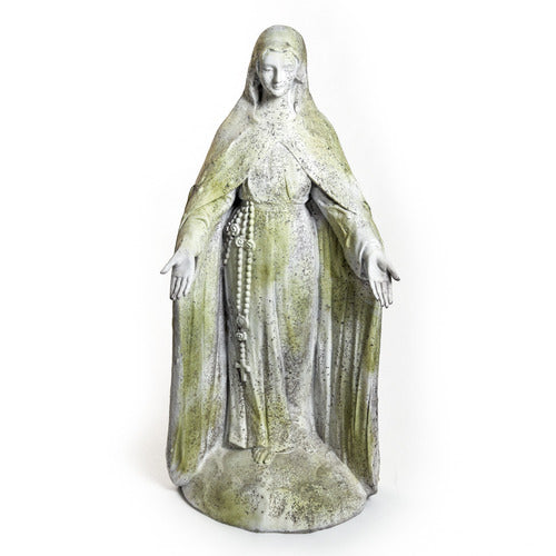 Mary Of The Rosary with Lace 4 Outdoor/Indoor Statue