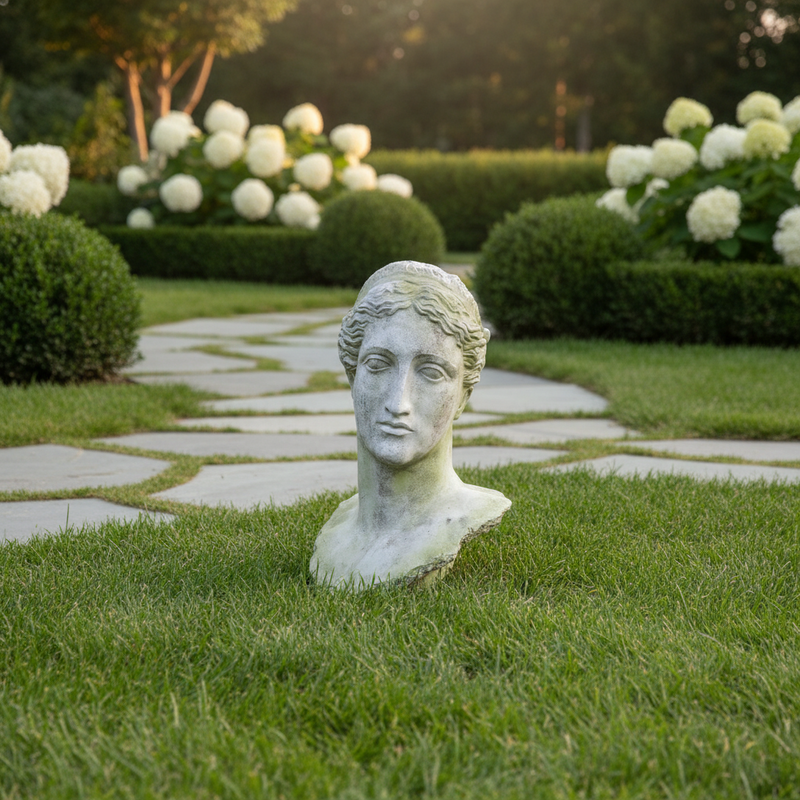 Head Bust Display Decor (49 - Inch) Side Angle