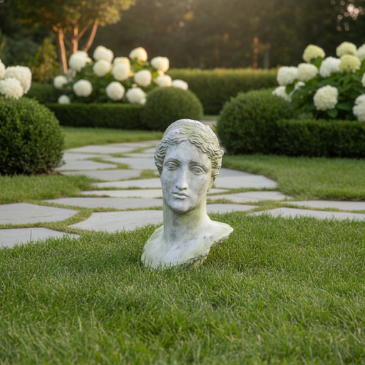 Head Bust Display Decor (49 - Inch) Side Angle