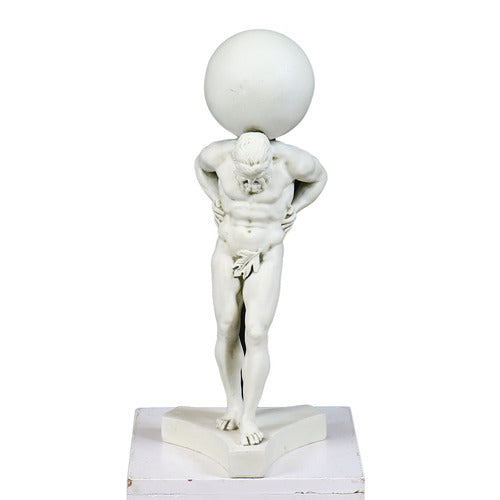 Atlas Holding Sphere Statue (15 - Inch) Side Angle