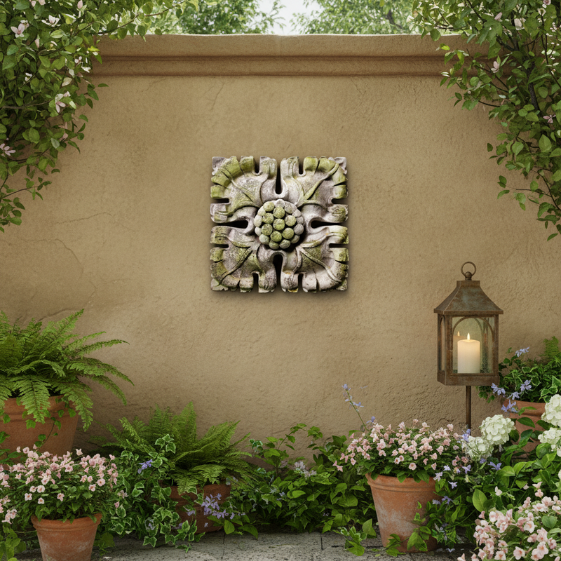 Dogwood Garden Plaque (13.5 - Inch) Side Angle