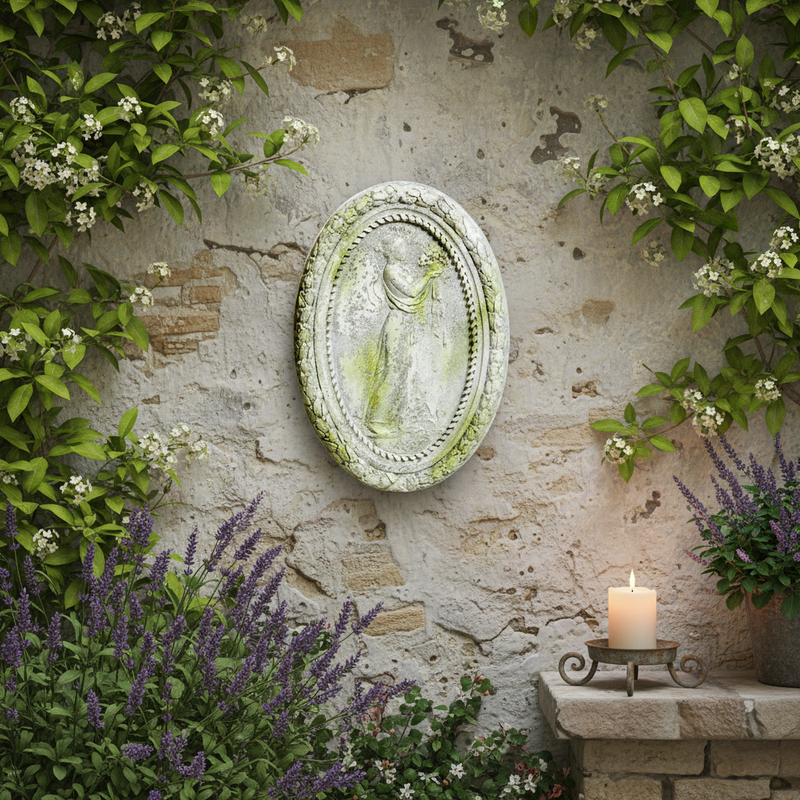Flora Outdoor Statue (34 - Inch) Side Angle