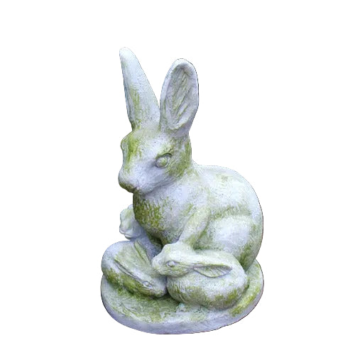 Rabbit and Bunnies Garden Statue (11 - Inch)
