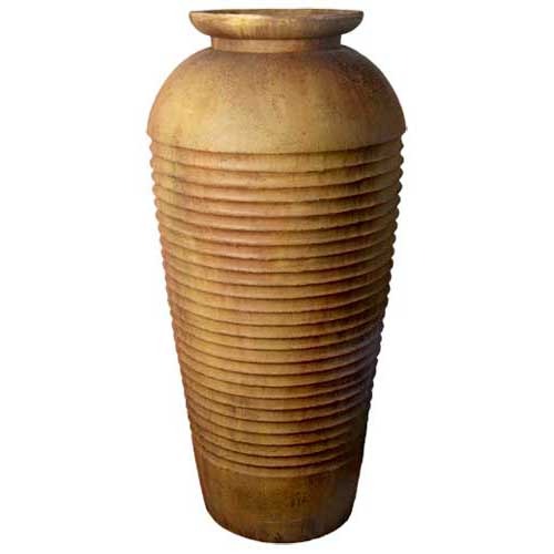 Floor Ribbed Urn (Five Foot) Outdoor/Indoor Statue