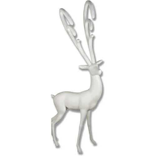 Fantasy Deer Head Tilted 88 Outdoor/Indoor Statue