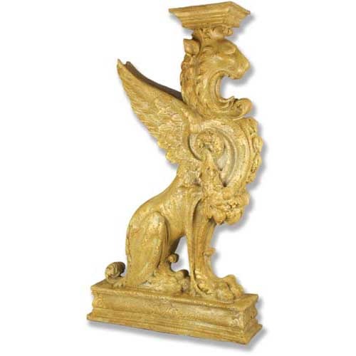 Griffin Pedestal Colossal Statue (54 - Inch)