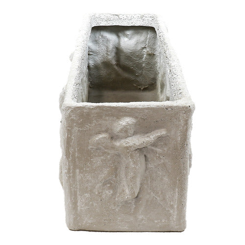 Rectangular Cherub Planter 12 Outdoor/Indoor Statue