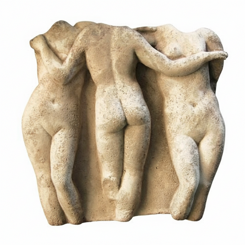 Three Graces Frieze Statue (15 - Inch)