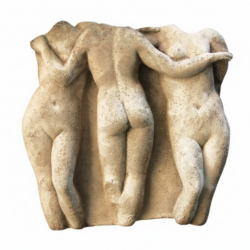 Three Graces Frieze Statue (15 - Inch)