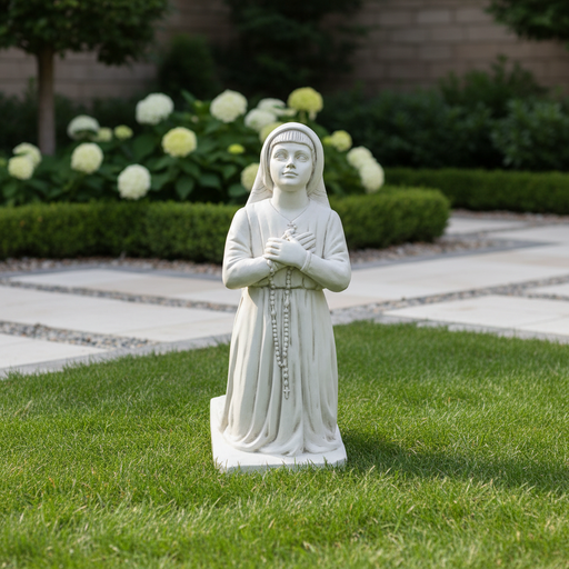 Saint Lucia Statue (38 - Inch) Side Angle