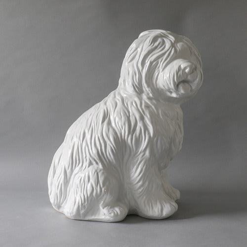 Old English Sheep Dog Garden Statue (17 - Inch) Different Angle