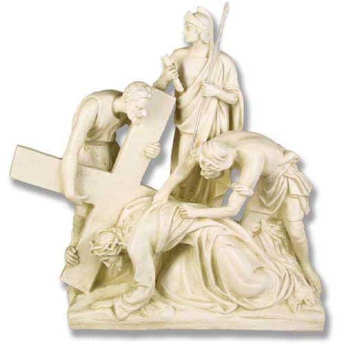 Jesus Falls The 2nd Time Stati Outdoor/Indoor Statue
