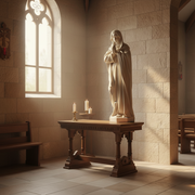 Mary at the Crucifixion Statue (41 - Inch) Side Angle