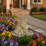 Rhino Garden Statue (4 - Inch) Side Angle