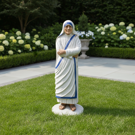 Mother Teresa Religious Statue (61 - Inch) Side Angle